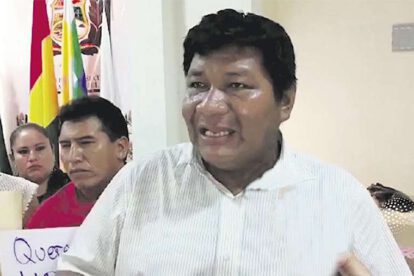 Gobernador del Beni Fanor Amapo en audiencia cautelar