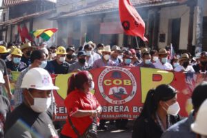Día del Trabajador con Luis Arce en Santa Cruz