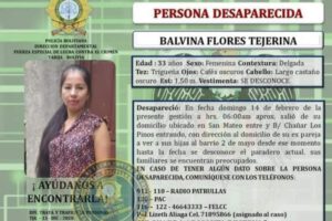 Feminicidio en Tarija: hallan el cuerpo de Balvina Flores
