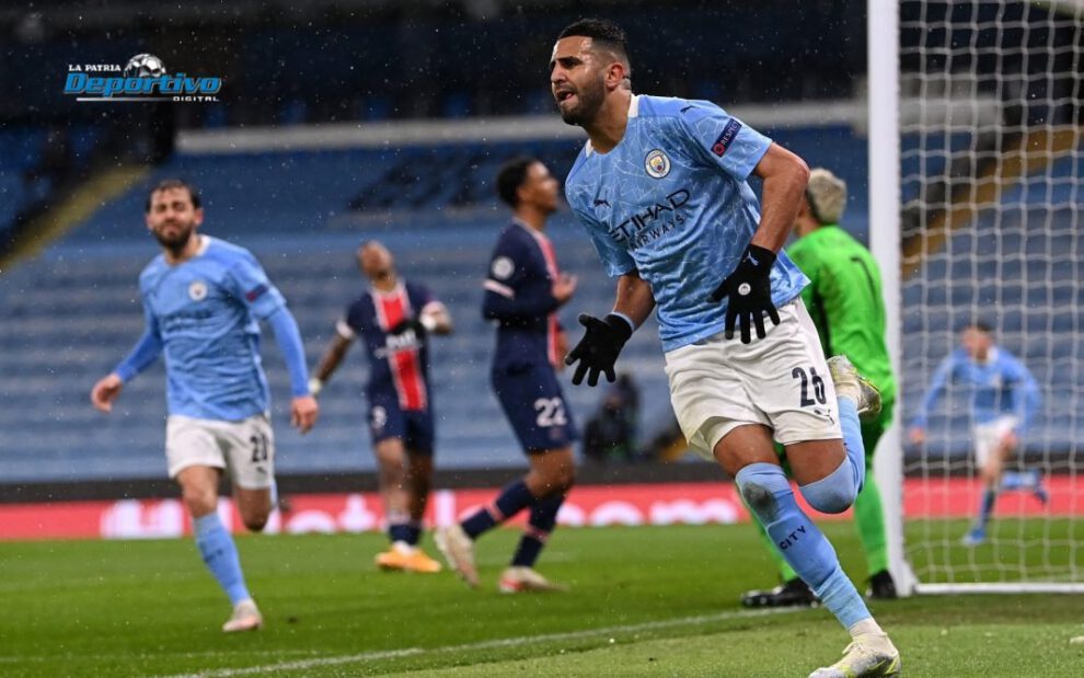 Manchester City clasifica a la final de la Champions League con doblete de Riyad Mahrez