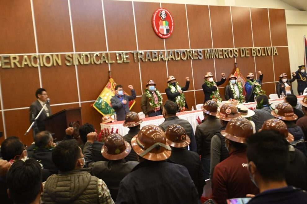 Edificio de la Federación Sindical de Trabajadores Mineros inaugurado por Luis Arce
