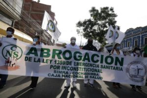 Paro de médicos en demanda de la abrogación de la Ley de Emergencia Sanitaria