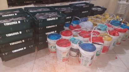 Contrabando de truchas incautadas por la Armada Boliviana