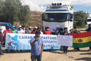 paro indefinido transporte Cochabamba