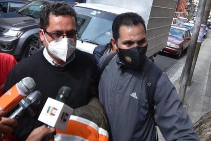 Eddy Luis Franco en su traslado a la cárcel de San Pedro