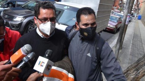 Eddy Luis Franco en su traslado a la cárcel de San Pedro