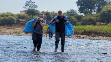 Limpieza del río Guadalquivir por Alexis Dessard en Tarija