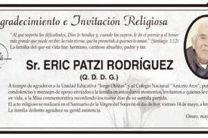 Agradecimiento e Invitación Religiosa por Eric Patzi Rodríguez