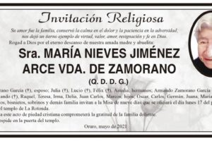 Obituarios de María Nieves Jiménez Arce