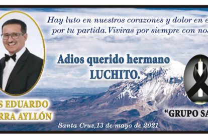 Necrológico de Luis Eduardo Inarra Ayllón