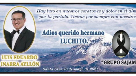 Necrológico de Luis Eduardo Inarra Ayllón