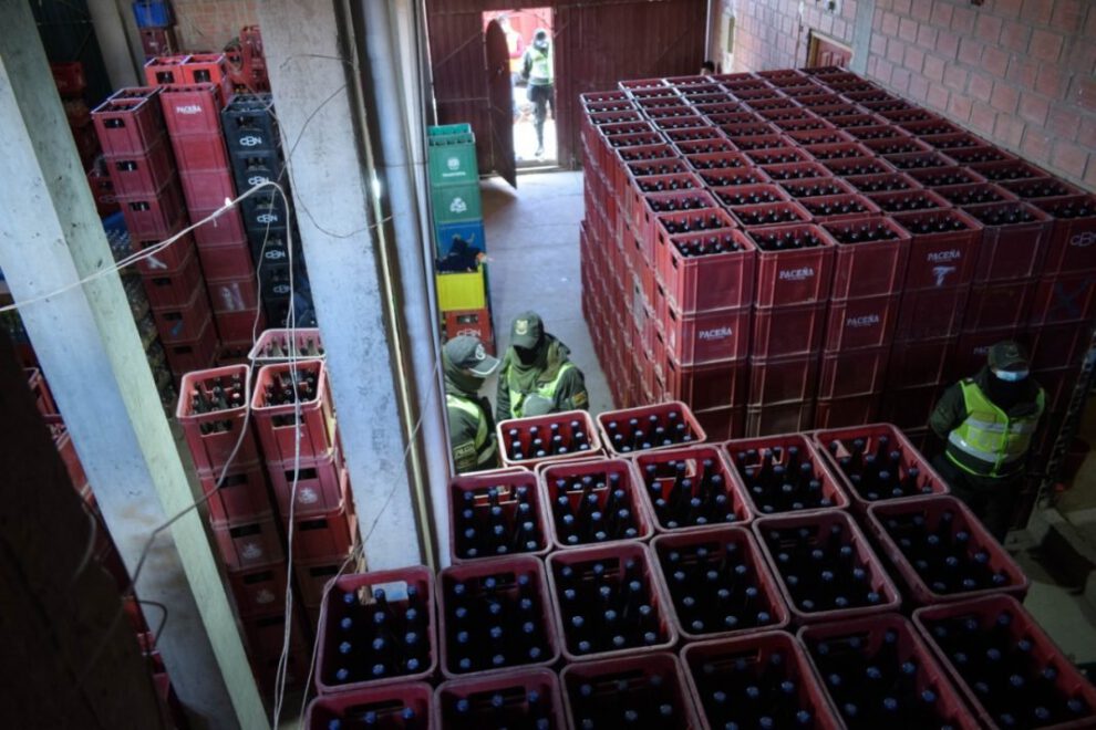 Falsificación de cerveza en El Alto