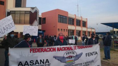 paro indefinido Aasana en todas las terminales aéreas del país