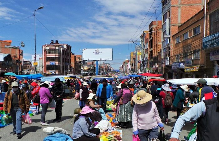 Uso obligatorio de barbijo en El Alto