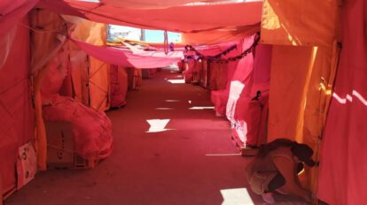Feria de Todos Santos cerrada por la marcha por la democracia