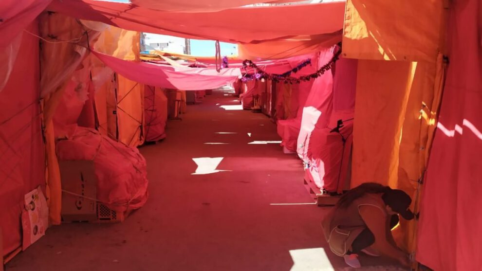 Feria de Todos Santos cerrada por la marcha por la democracia