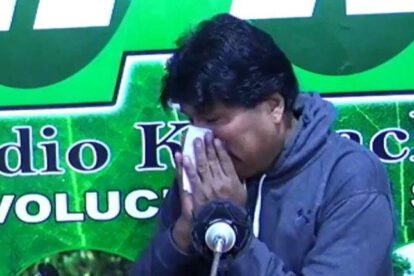 Evo Morales resfriado durante entrevista en Kawsachun Coca
