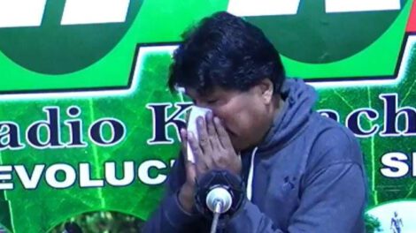 Evo Morales resfriado durante entrevista en Kawsachun Coca