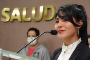 Cielo Veizaga en el Viceministerio de Deportes
