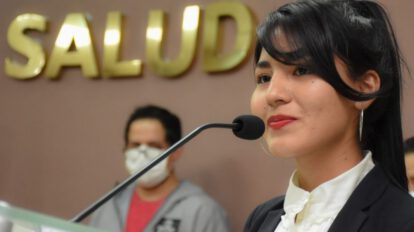 Cielo Veizaga en el Viceministerio de Deportes