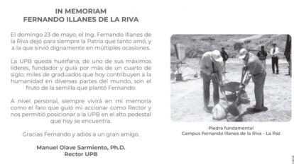 In Memoriam Fernando Illanes de la Riva