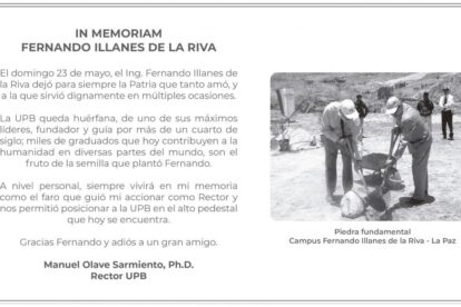 In Memoriam Fernando Illanes de la Riva