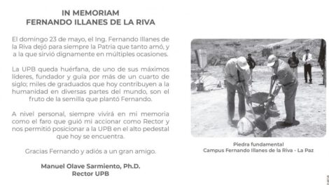 In Memoriam Fernando Illanes de la Riva