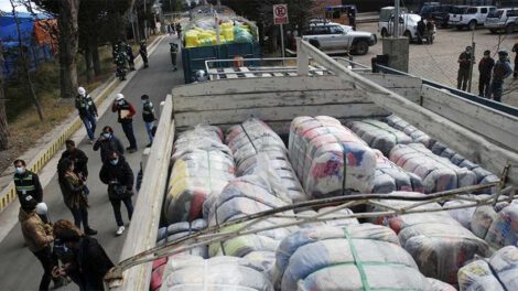 Devolución de mercadería incautada en El Alto