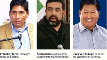 excandidatos del MAS en el Gobierno de Luis Arce