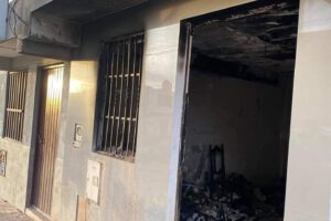 Incendio de la casa del Gobernador de Chuquisaca
