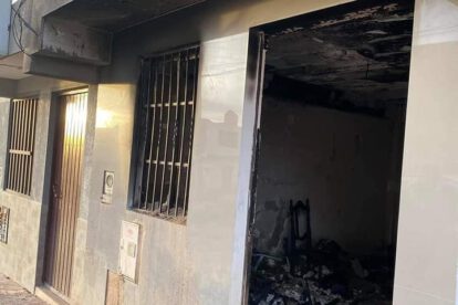 Incendio de la casa del Gobernador de Chuquisaca