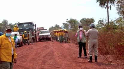 Incendio forestal en Otuquis controlado por el Gobierno