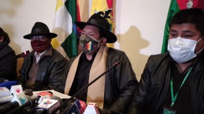 Gobernación de La Paz anuncia acciones penales contra César Cocarico y Félix Patzi