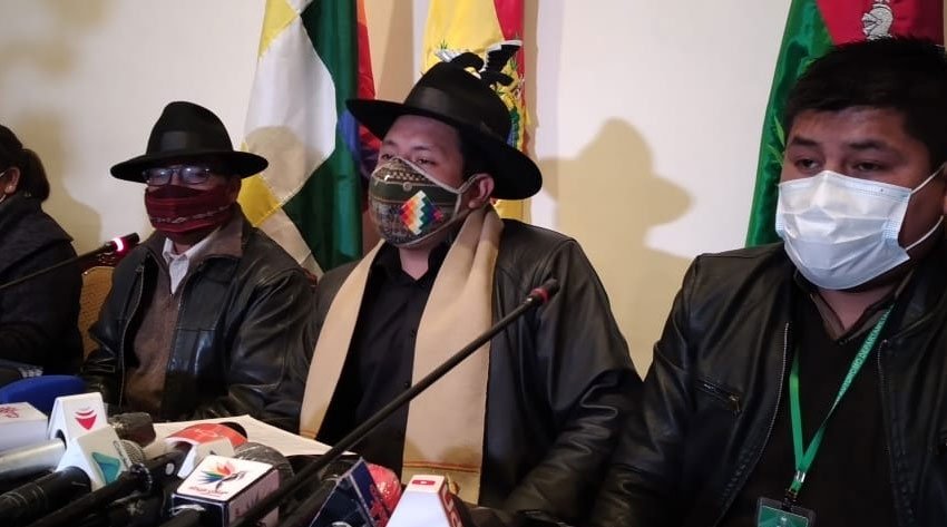 Gobernación de La Paz anuncia acciones penales contra César Cocarico y Félix Patzi