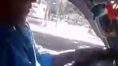Chofer sancionado por no usar barbijo en Cochabamba
