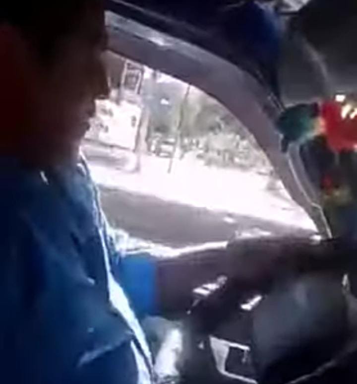 Chofer sancionado por no usar barbijo en Cochabamba