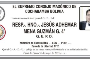 Obituario de Jesús Adhemar Mena Guzmán