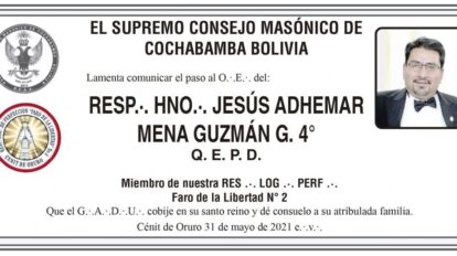 Obituario de Jesús Adhemar Mena Guzmán