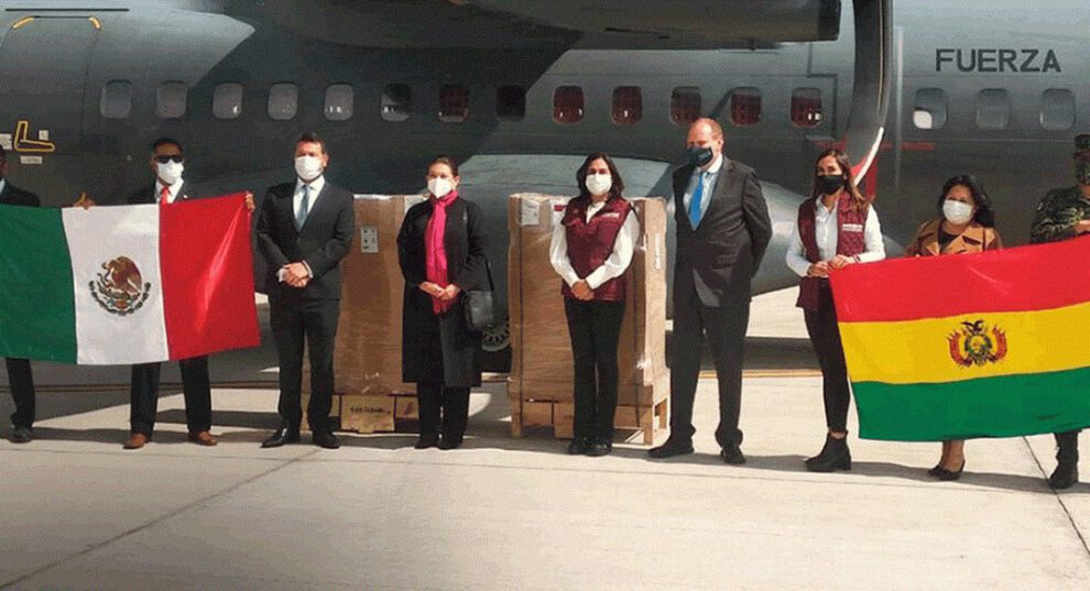 México dona ventiladores médicos a Bolivia