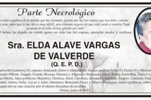 Necrológico de Elda Alave Vargas