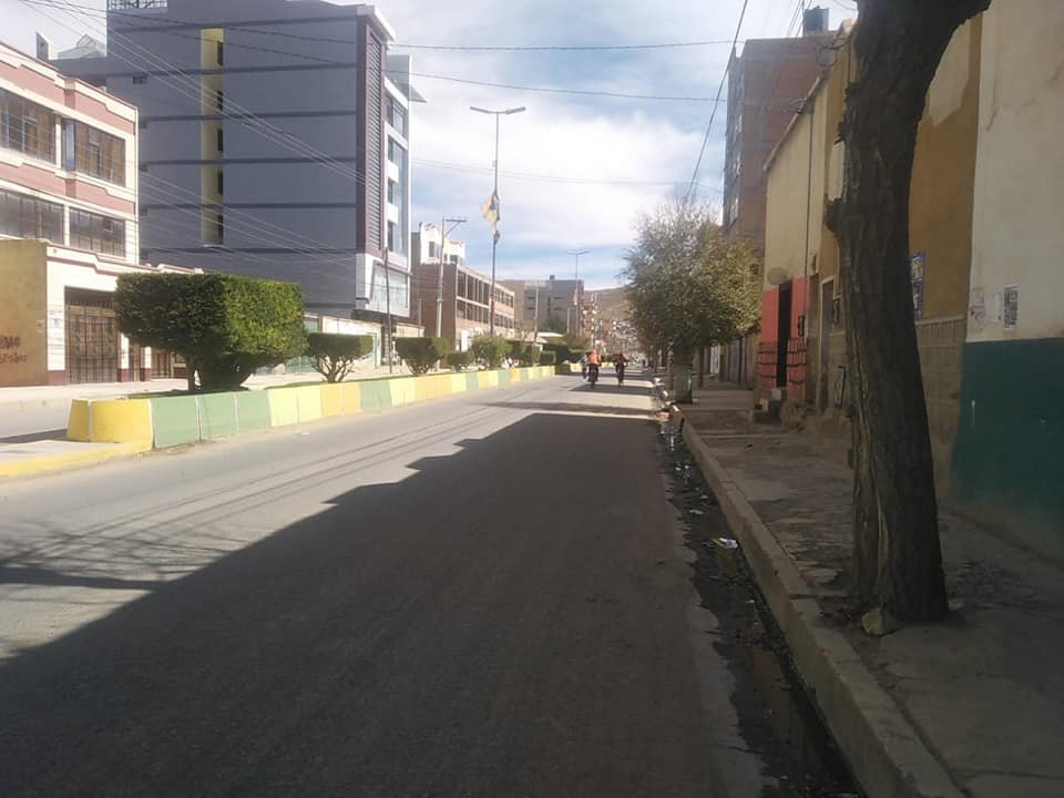 Covid-19 en Bolivia: Algunas zonas de la ciudad de Oruro acatan la cuarentena rígida
