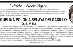 Necrológico de Lic. Miguelina Polonia Selaya Delgadillo