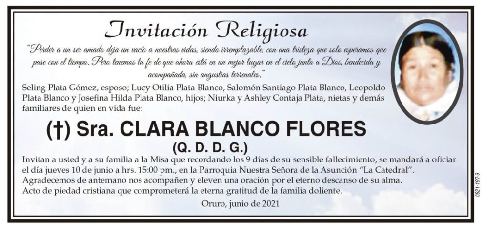 Invitación Religiosa por Clara Blanco Flores