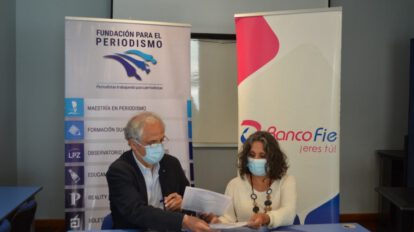 Banco FIE y la Fundación para el Periodismo firman convenio para capacitar a periodistas en género