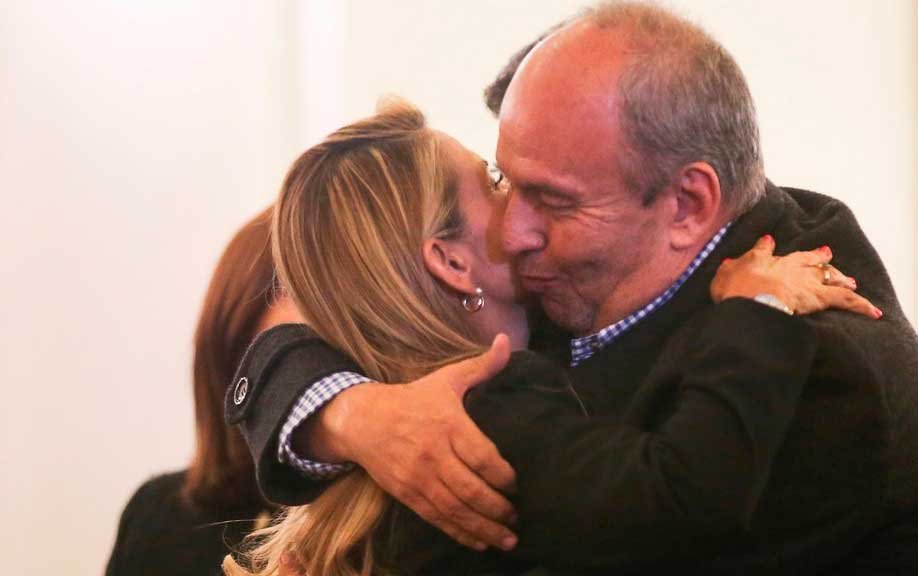 Arturo Murillo y Jeanine Añez en relación política