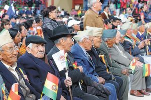 Reconocimiento a excombatientes de la Guerra del Chaco