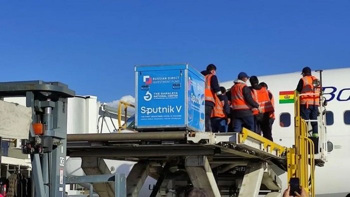 Llegada de la vacuna Sputnik V al país