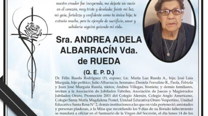 Agradecimiento e Invitación Religiosa por Andrea Adela Albarracín