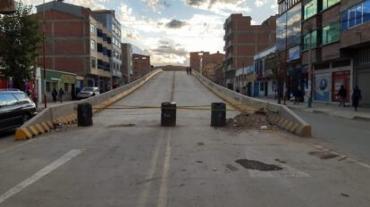 Paso a desnivel Oruro muestra deficiencias antes de su uso