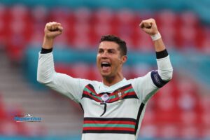 Cristiano Ronaldo Eurocopa anotando un doblete para Portugal
